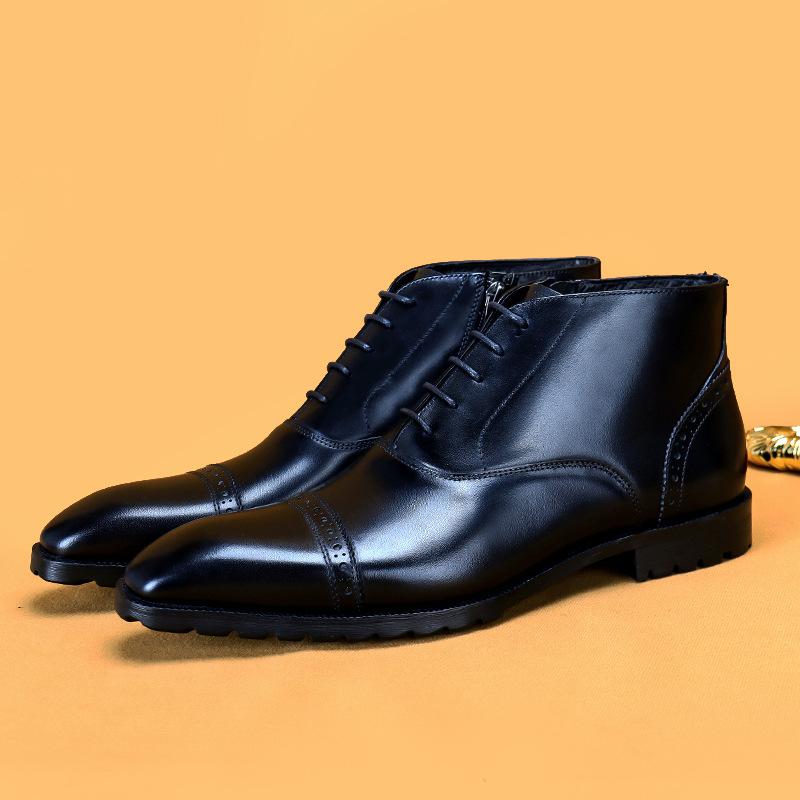 Handmade leather boots