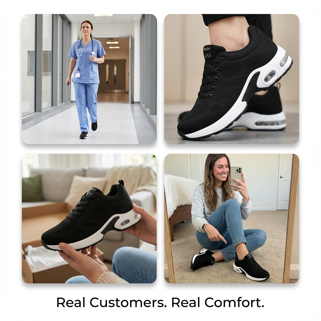 12-Hour Shift Shoes for All-Day Foot, Knee & Back Pain Relief (Copy)